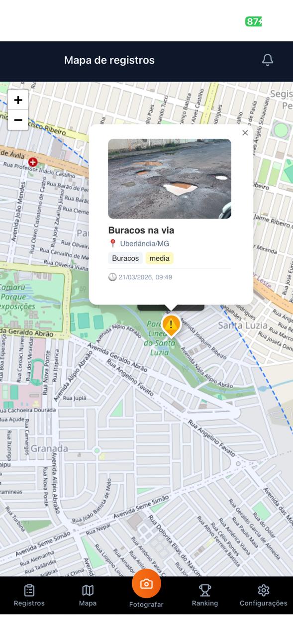 Detalhe da ocorrência